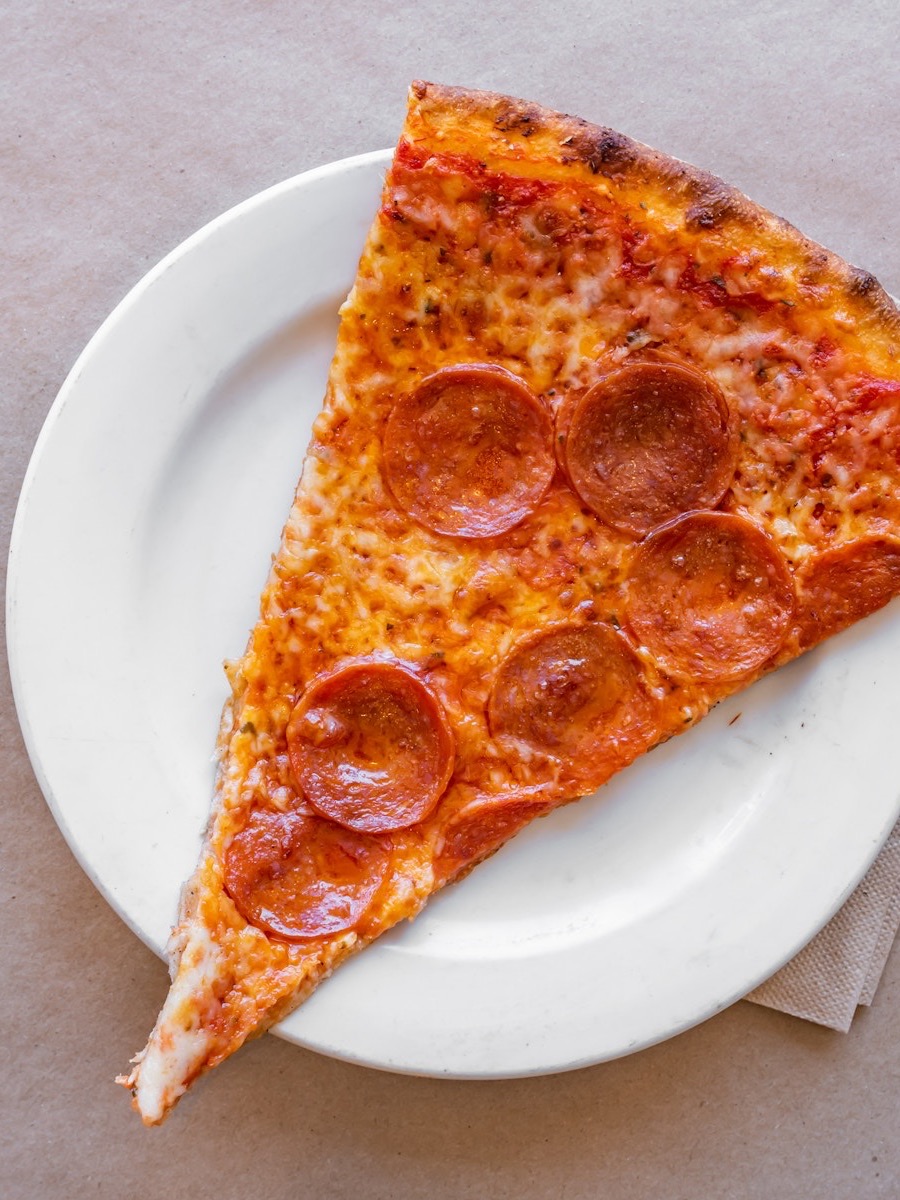 Classic New York style pepperoni slice from Gigi's, Sea Bright NJ